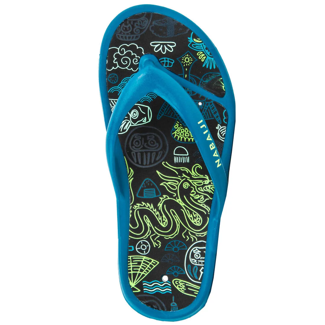 Kids Pool Flip-flops- Tonga 500 Print- Beach