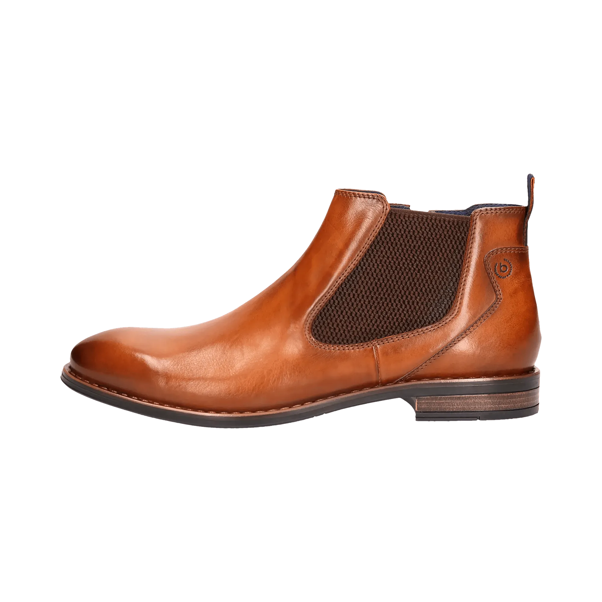 Leder Stiefel cognac