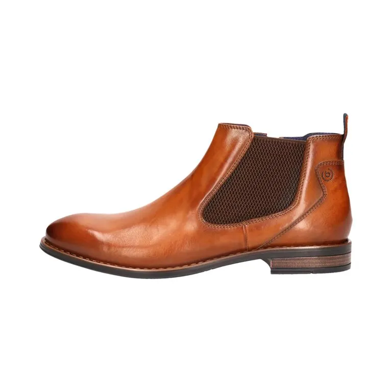 Leder Stiefel cognac