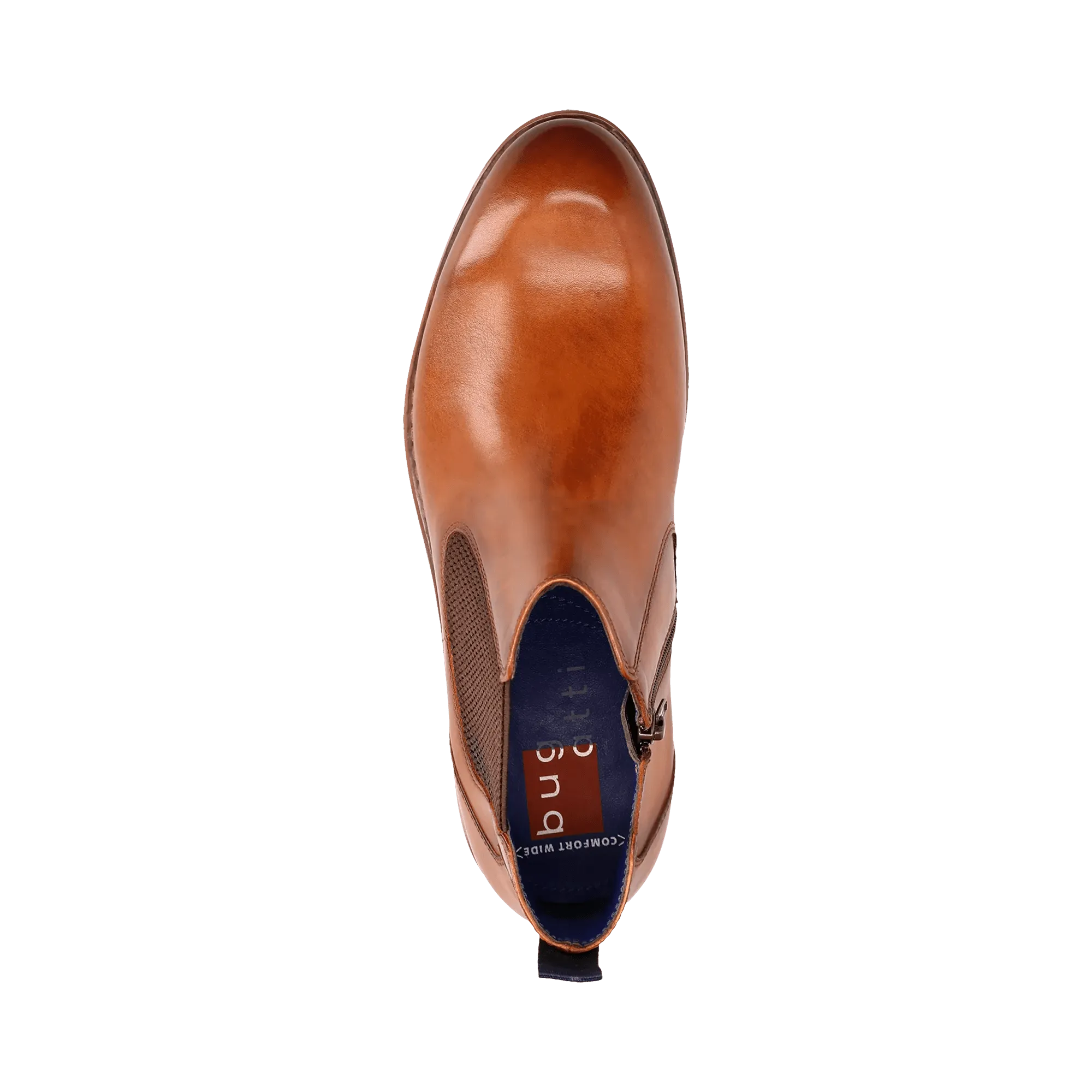 Leder Stiefel cognac