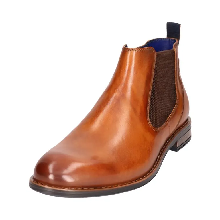Leder Stiefel cognac
