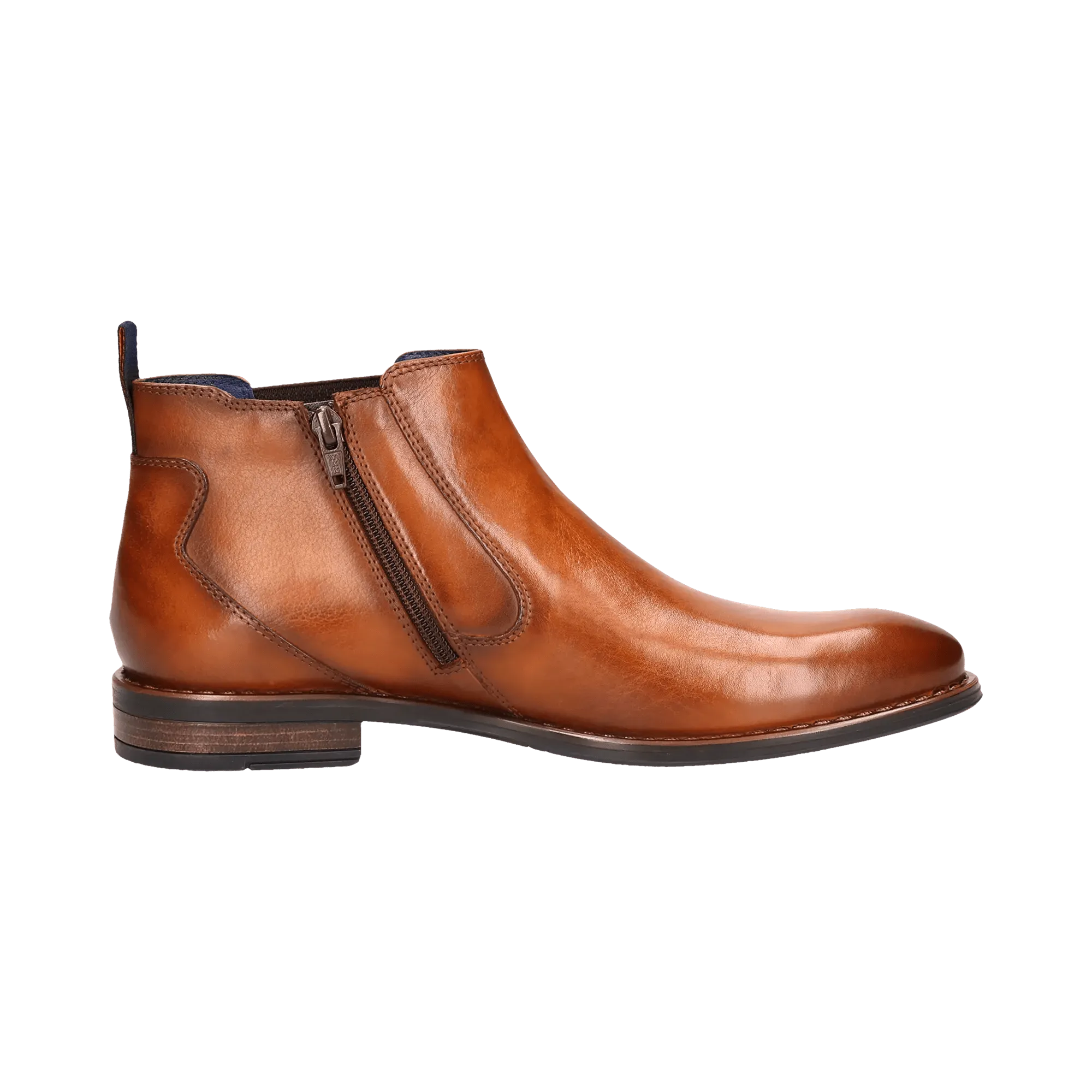 Leder Stiefel cognac
