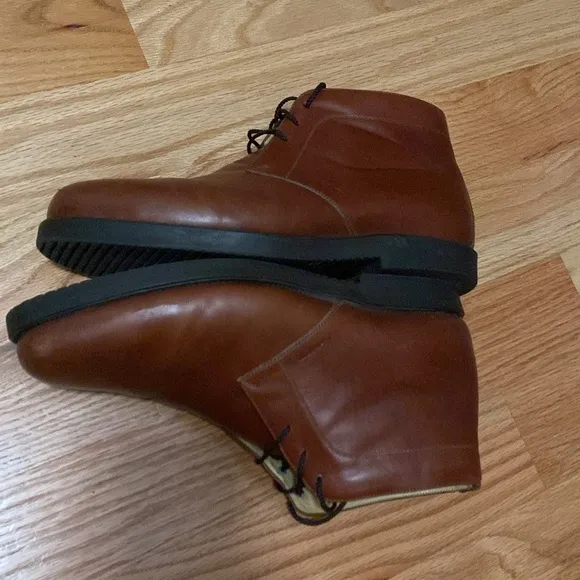 Leon Mexico handcrafted Chukka boots men’s 11 burnished brown Leather soft