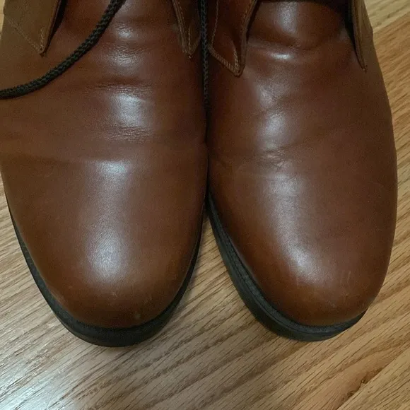 Leon Mexico handcrafted Chukka boots men’s 11 burnished brown Leather soft