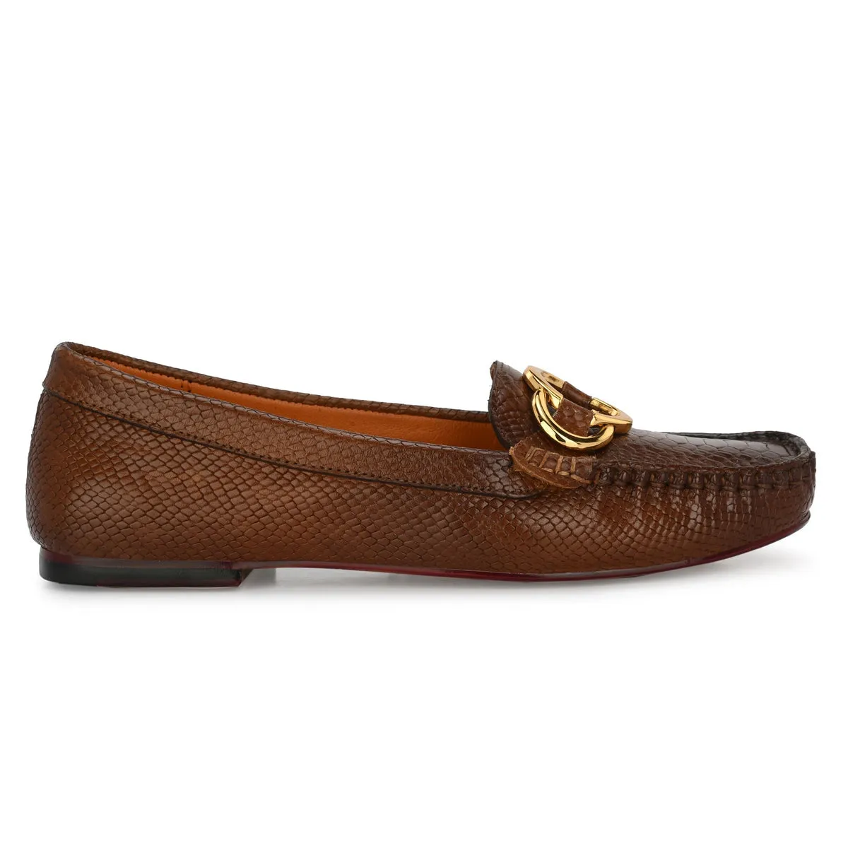 Liz Brown Leather Loafers