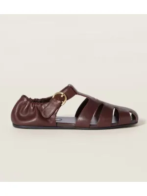 Logo Leather Fisherman Sandals