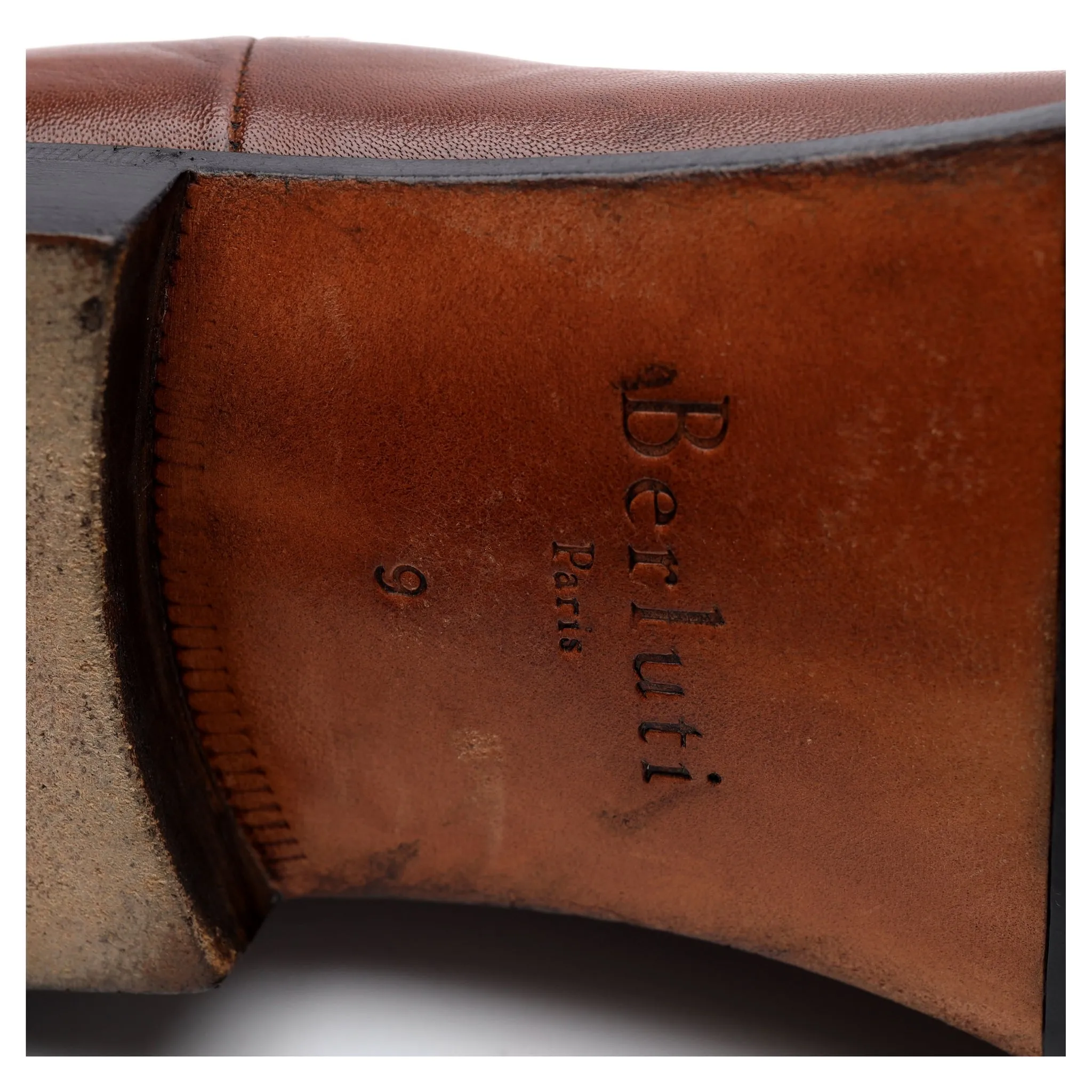 'Lorenzo Rimini' Brown Leather Chelsea Boots UK 9