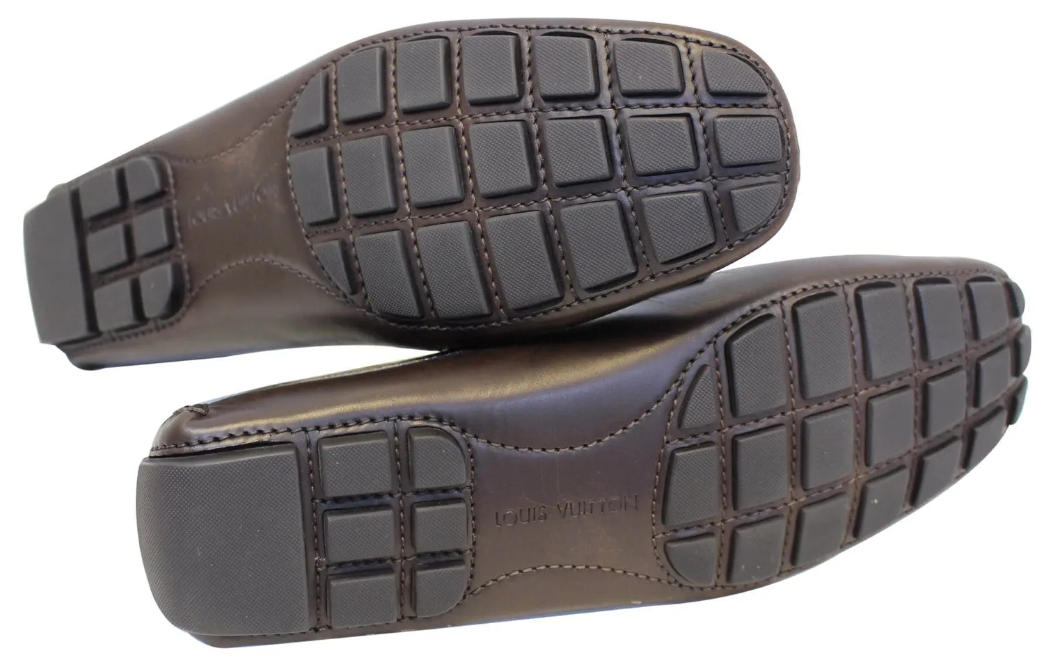 LOUIS VUITTON Dark Brown Monte Carlo Driving Shoes Size 9