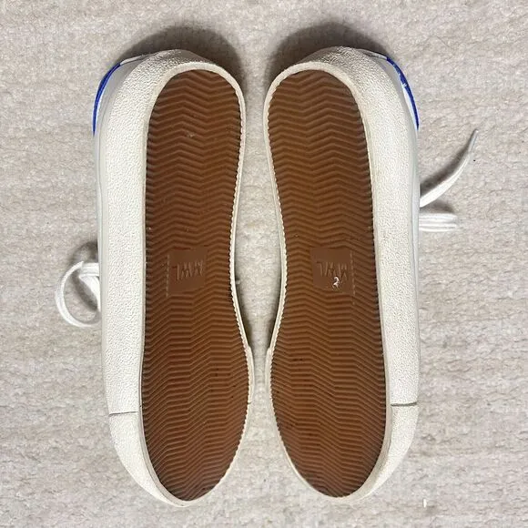 Madewell Women’s Sidewalk Low-Top Sneakers in Leather and Calf Hair Size 6 MD175