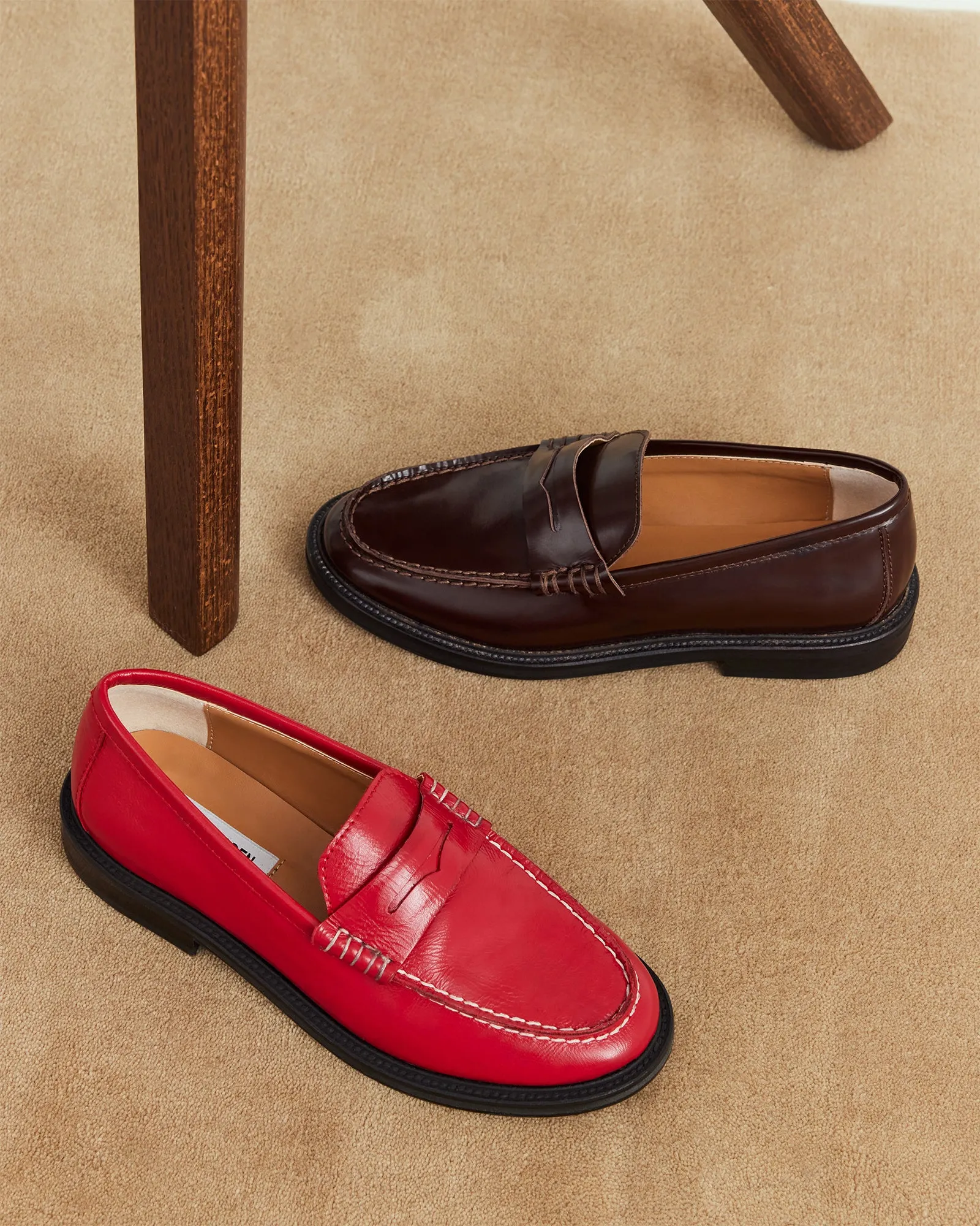 MADISON RED LEATHER