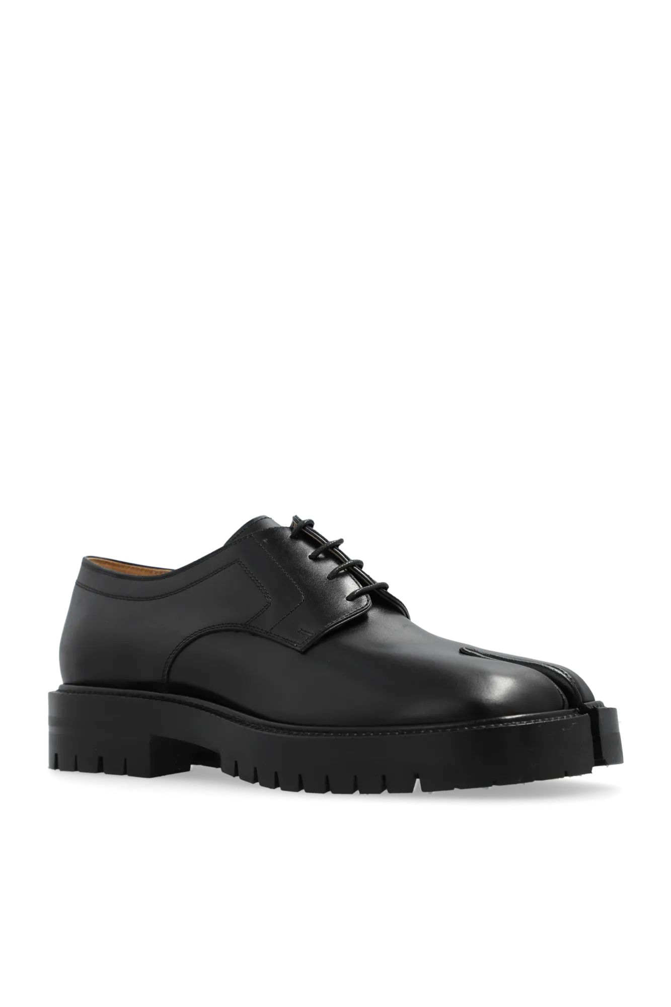 Maison Margiela Leather `tabi` Shoes