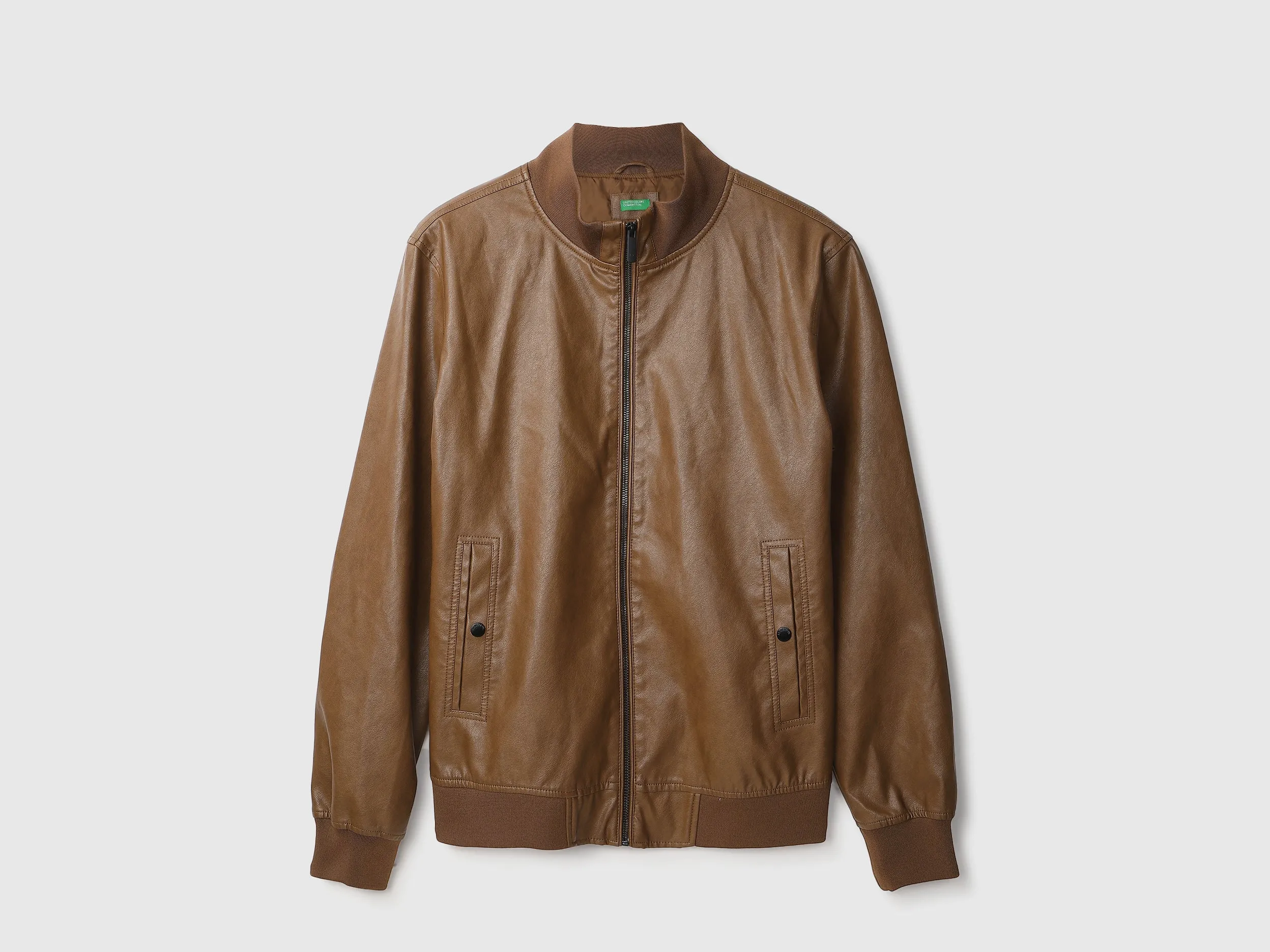 Men Solid High Neck Jacket
