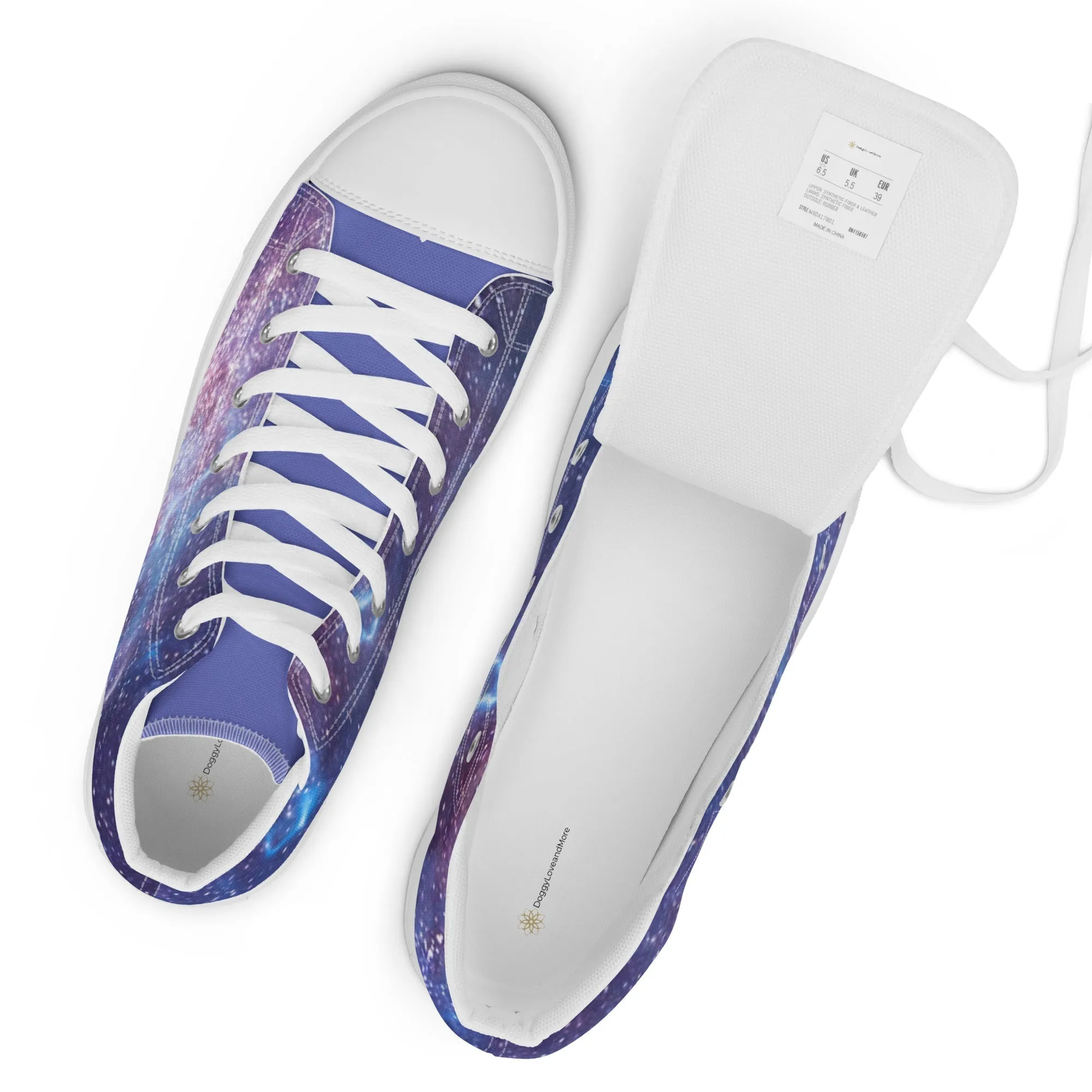 Men’s Blue Galaxy Sneakers