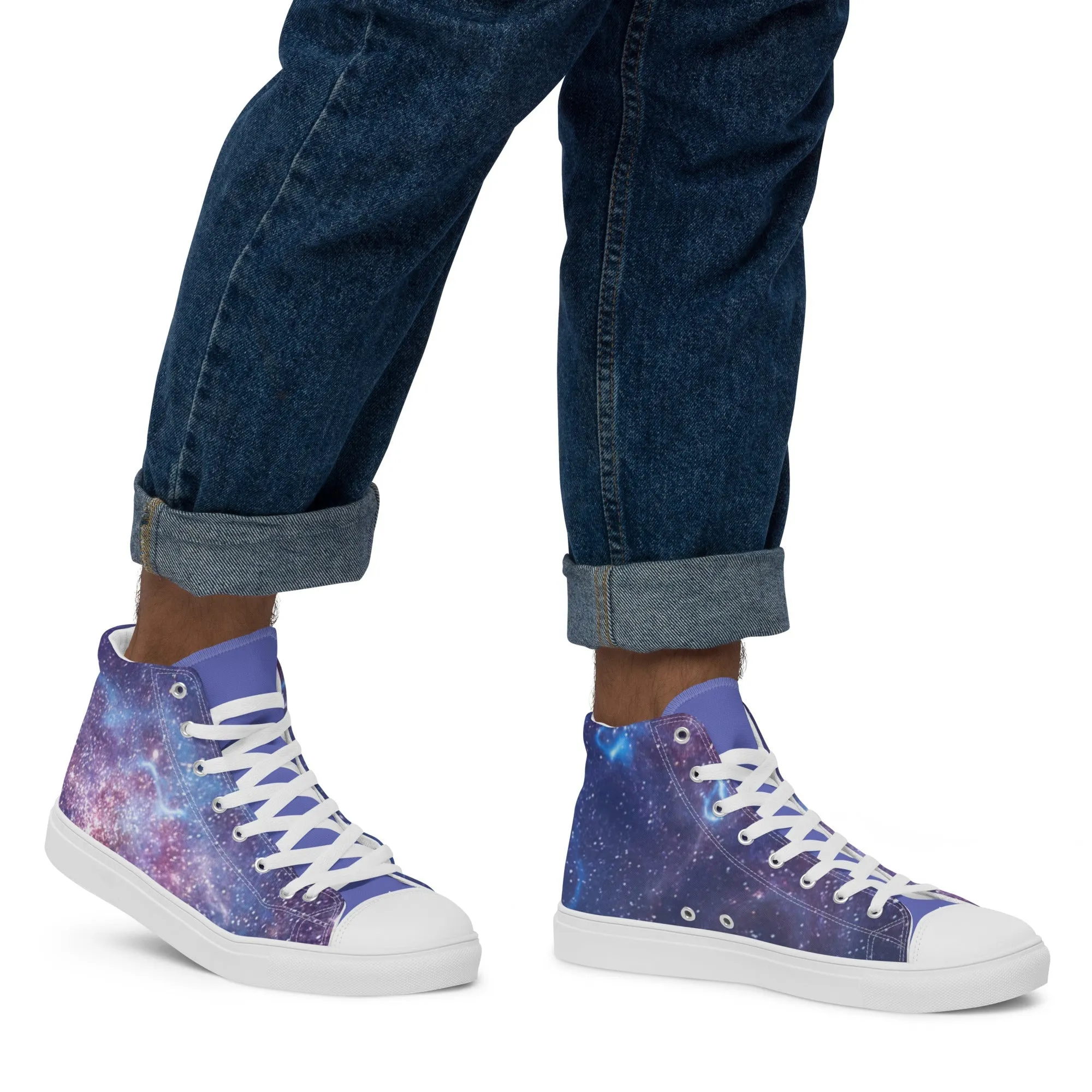 Men’s Blue Galaxy Sneakers
