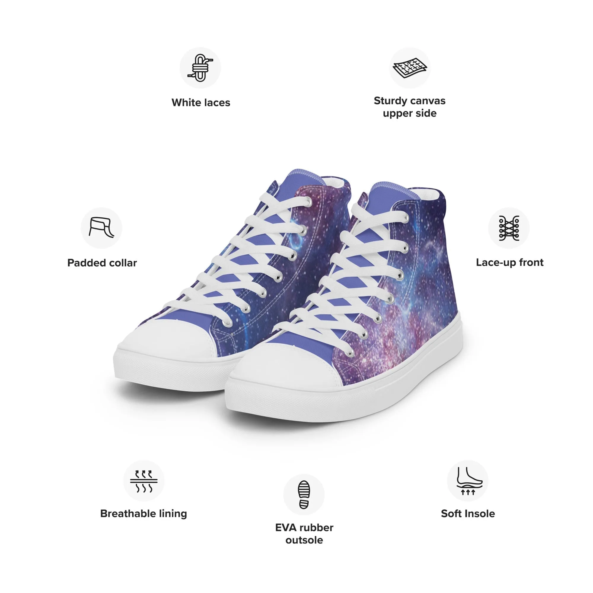 Men’s Blue Galaxy Sneakers