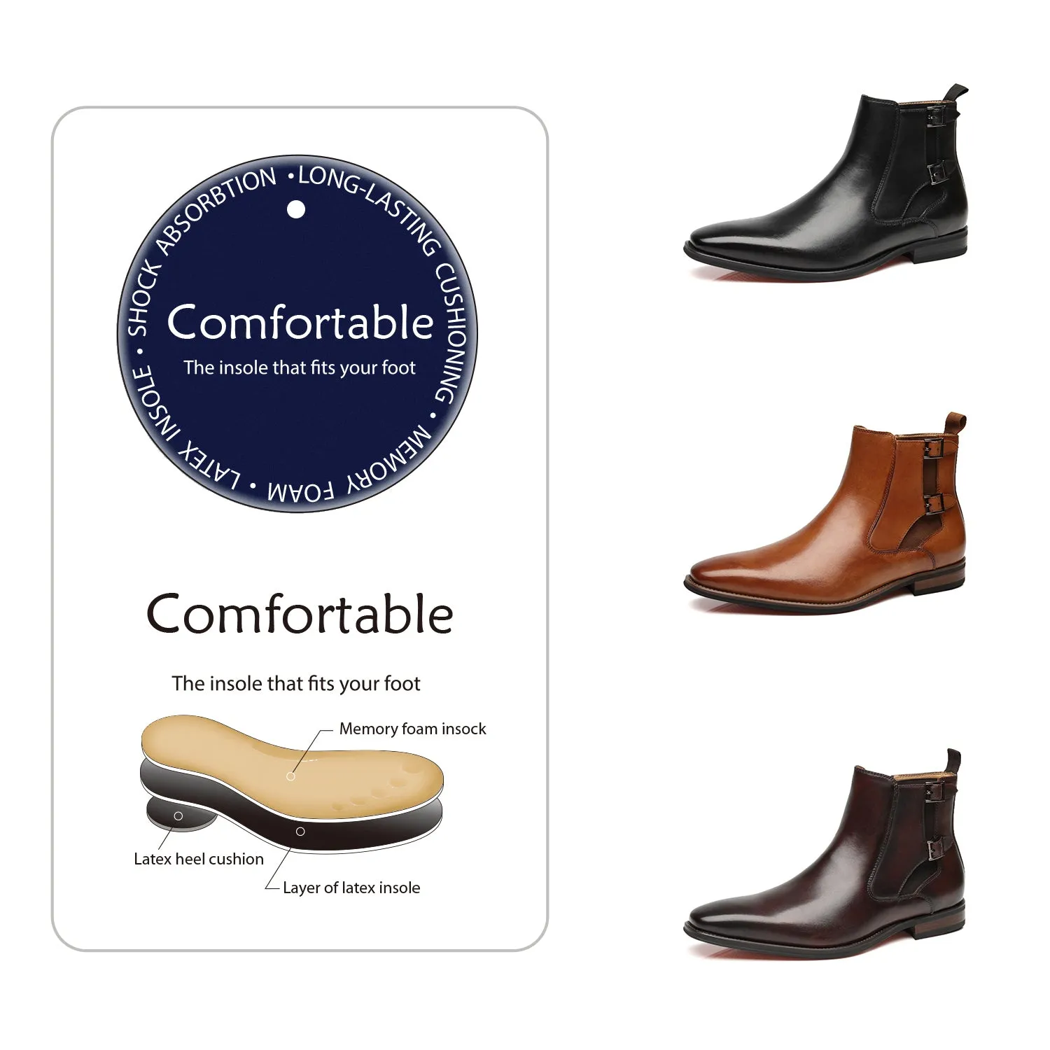 Men's Chelsea Boots Angus-3-darkbrown