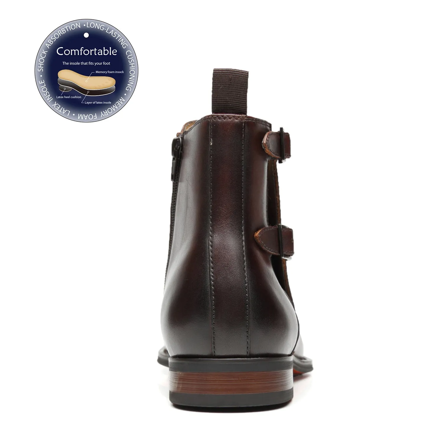 Men's Chelsea Boots Angus-3-darkbrown