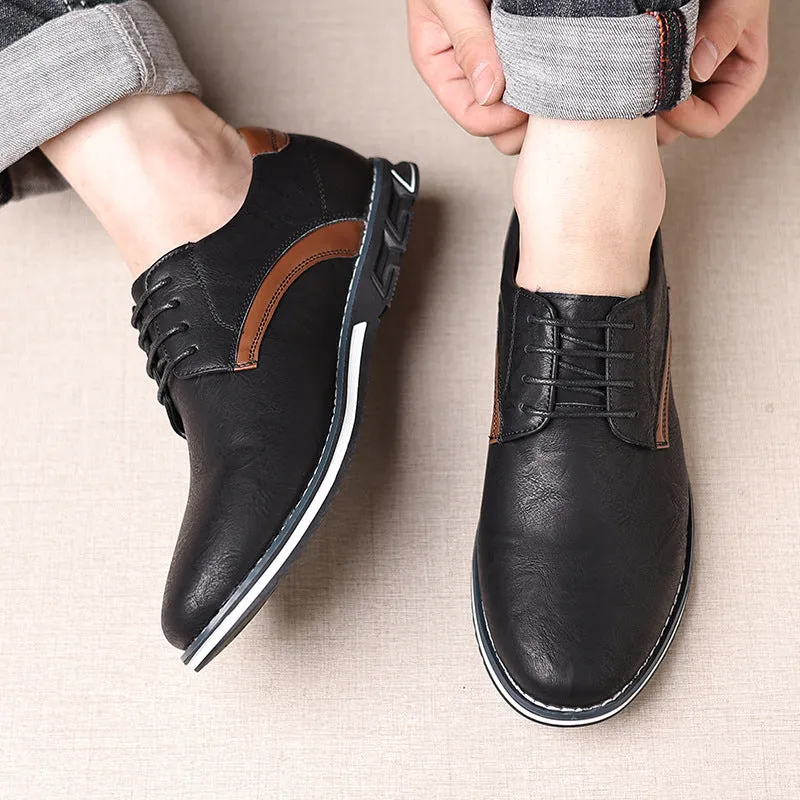 Men's Orthopedic Comfortable Walking Office Leather Shoes