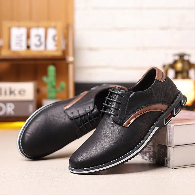 Men's Orthopedic Comfortable Walking Office Leather Shoes