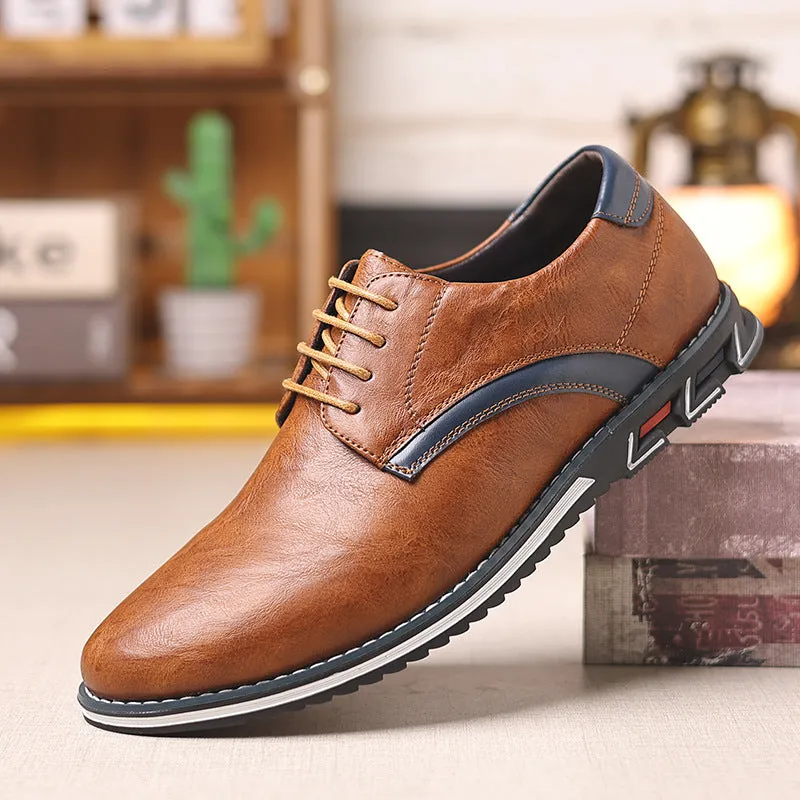 Men's Orthopedic Comfortable Walking Office Leather Shoes