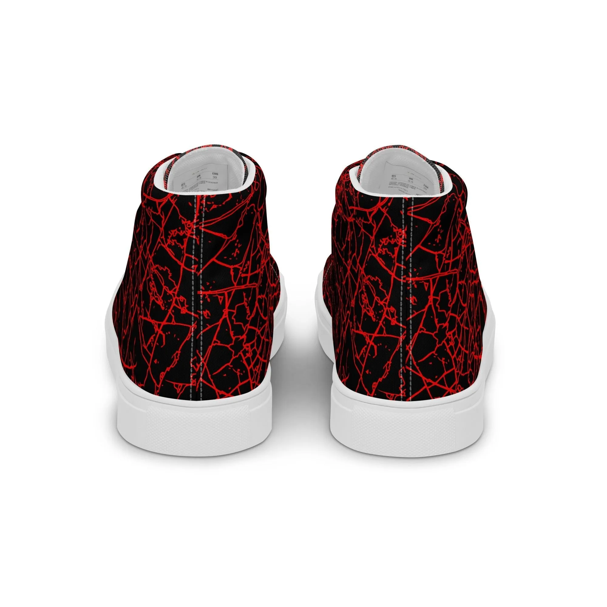 Men’s Red Crackle Sneakers
