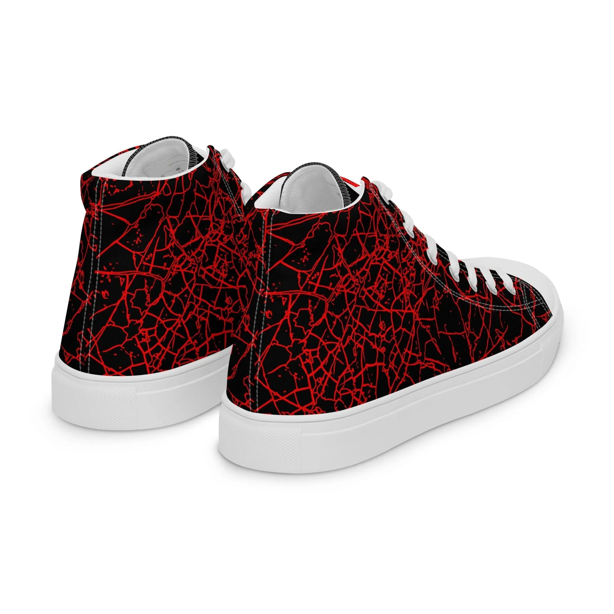 Men’s Red Crackle Sneakers