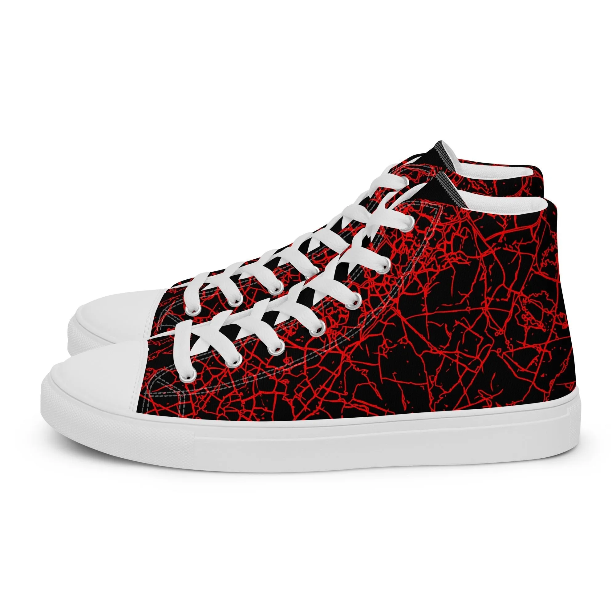 Men’s Red Crackle Sneakers