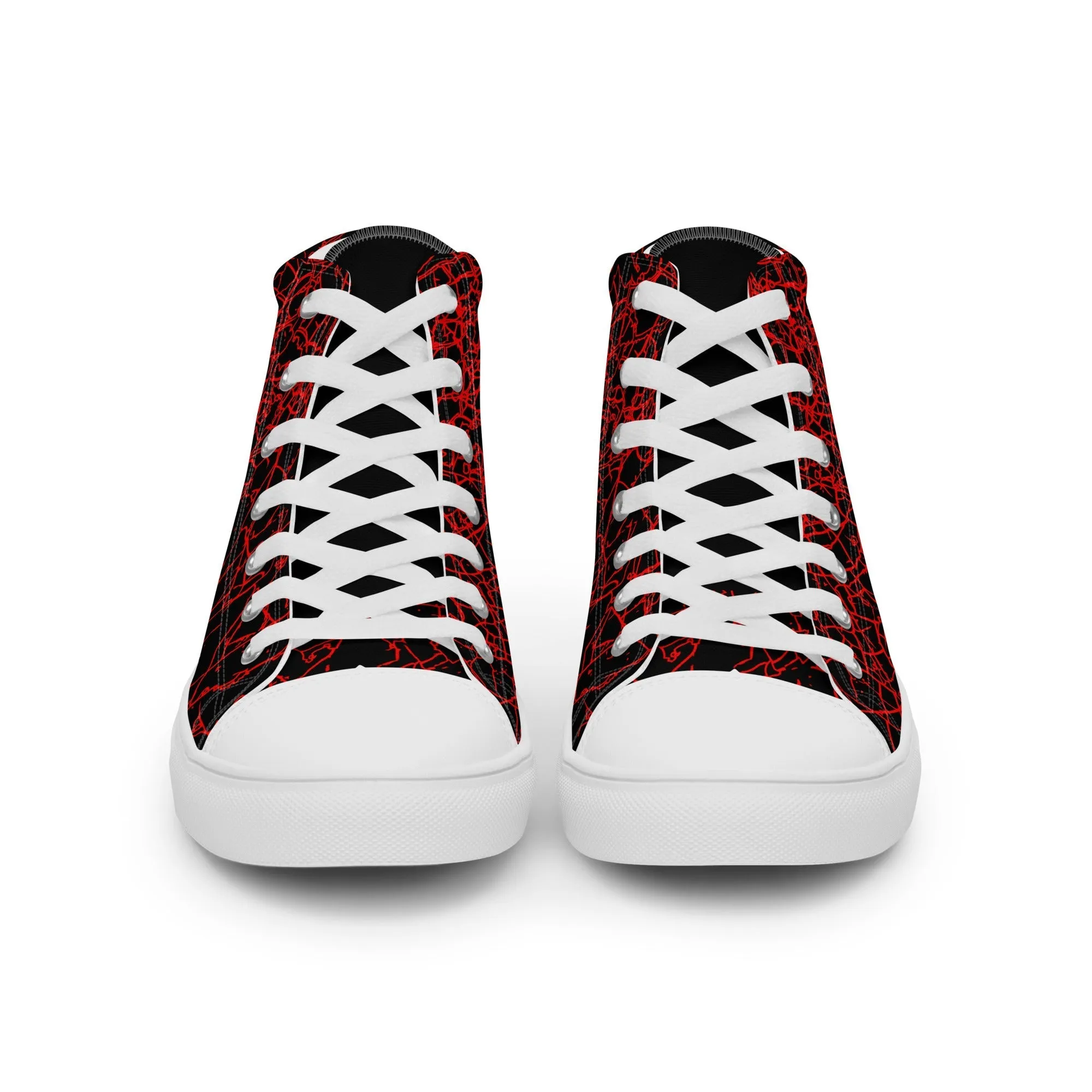 Men’s Red Crackle Sneakers