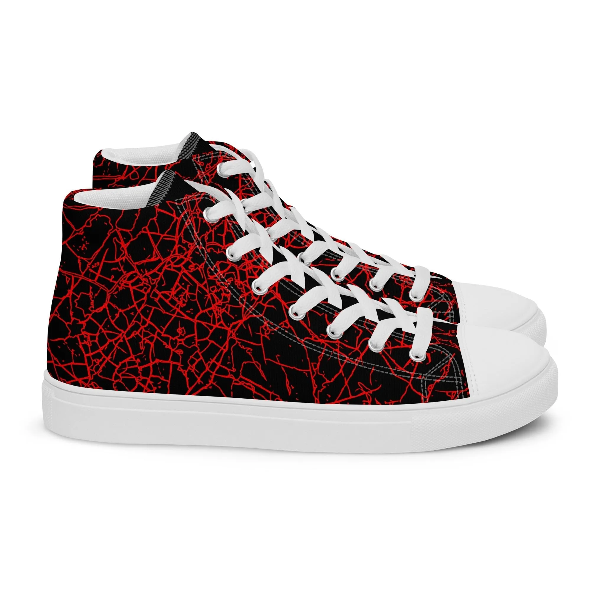 Men’s Red Crackle Sneakers