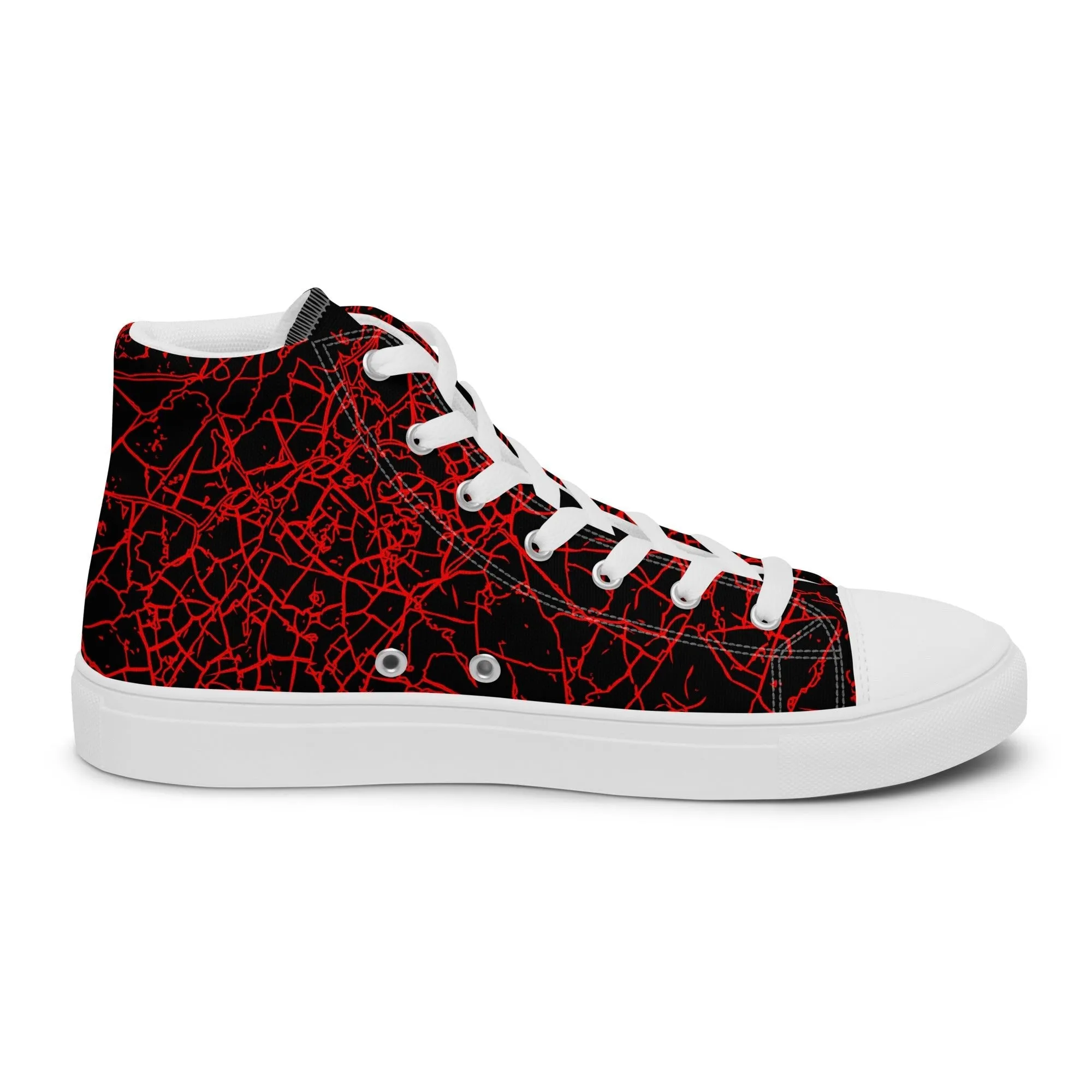 Men’s Red Crackle Sneakers