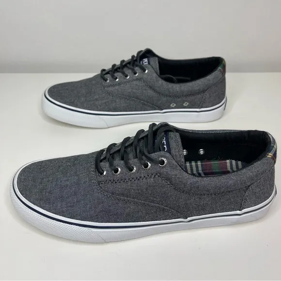 Men's Size 10 Sperry Top-Sider Striper II CVO Americana Washed Twill Sneakers