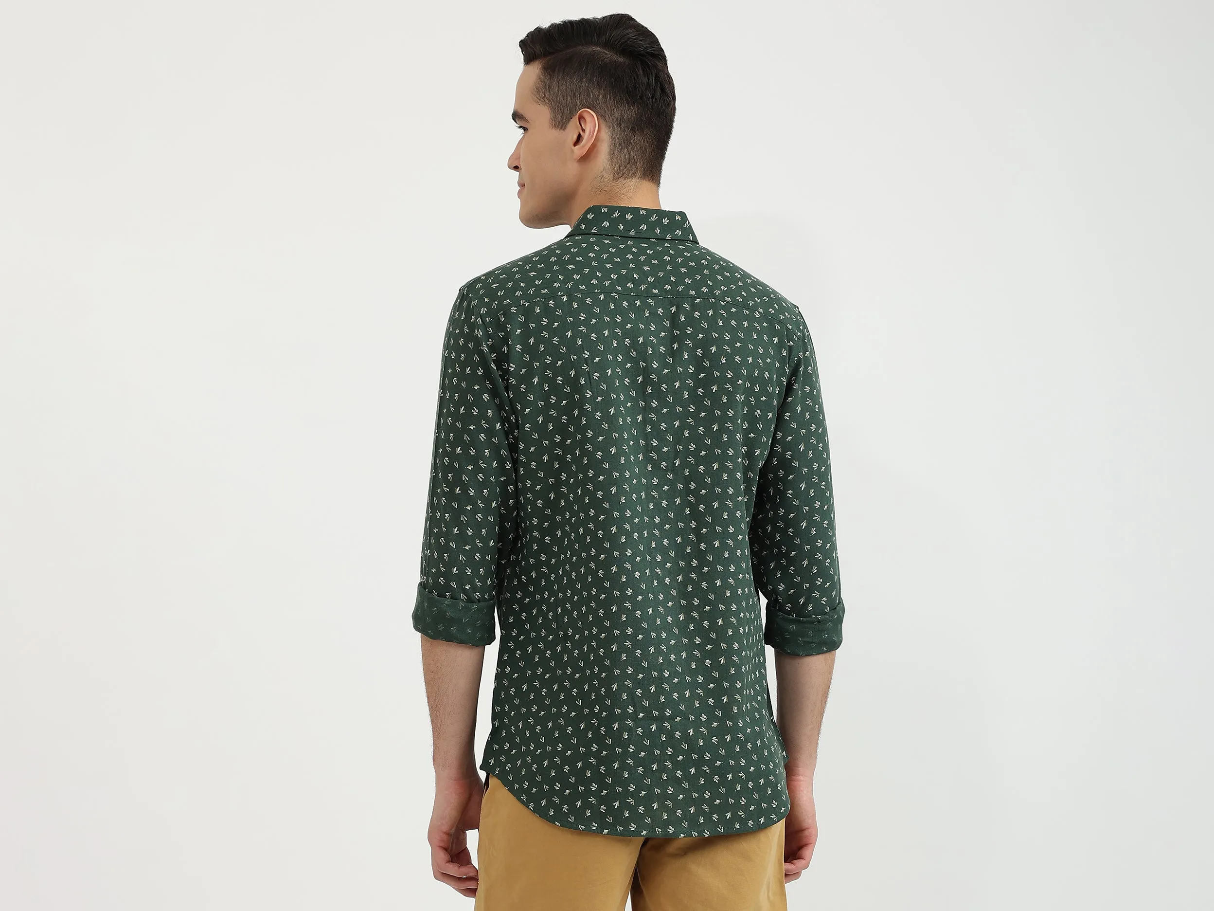 Mens Slim Fit Printed Shirt
