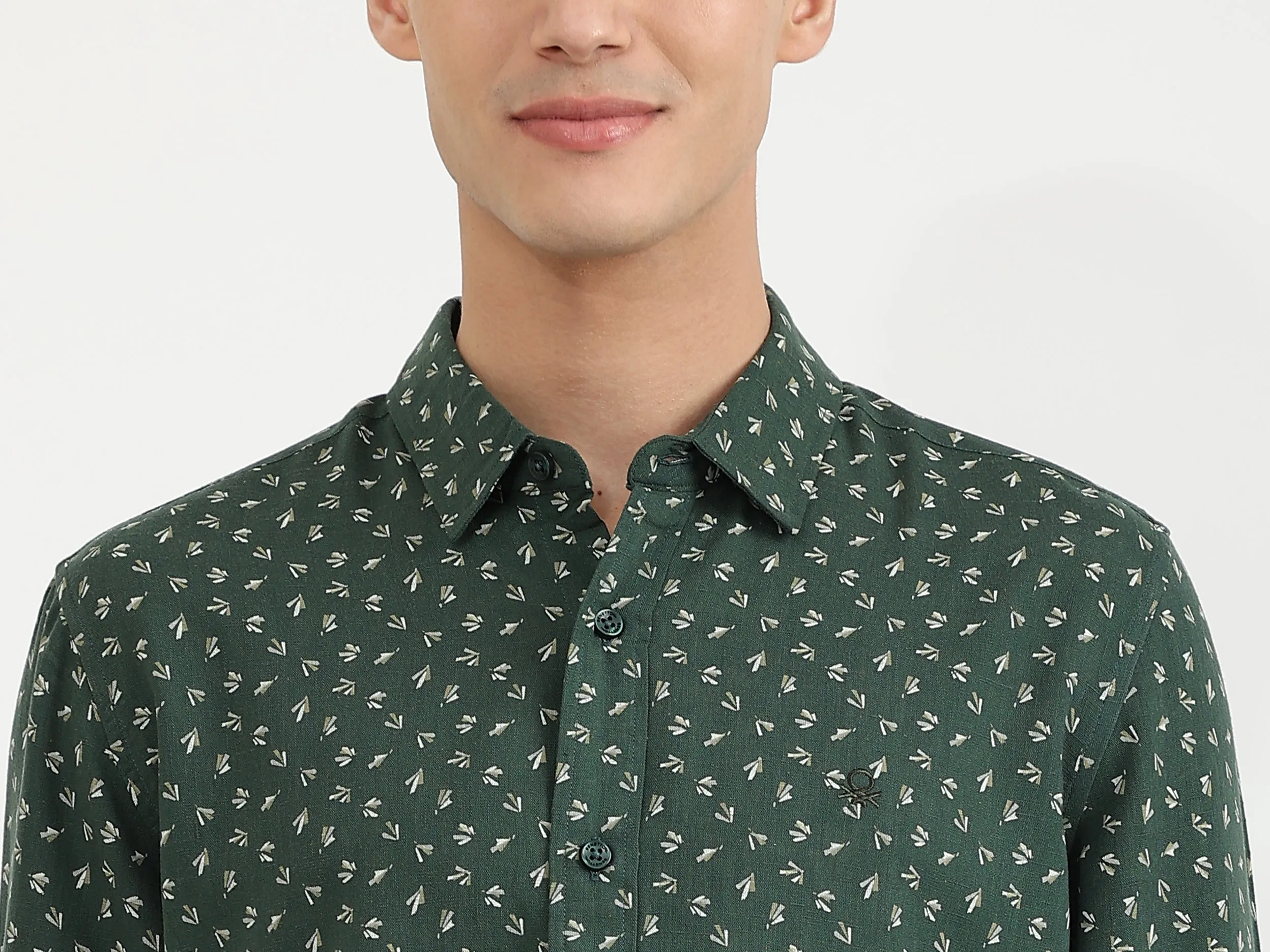 Mens Slim Fit Printed Shirt