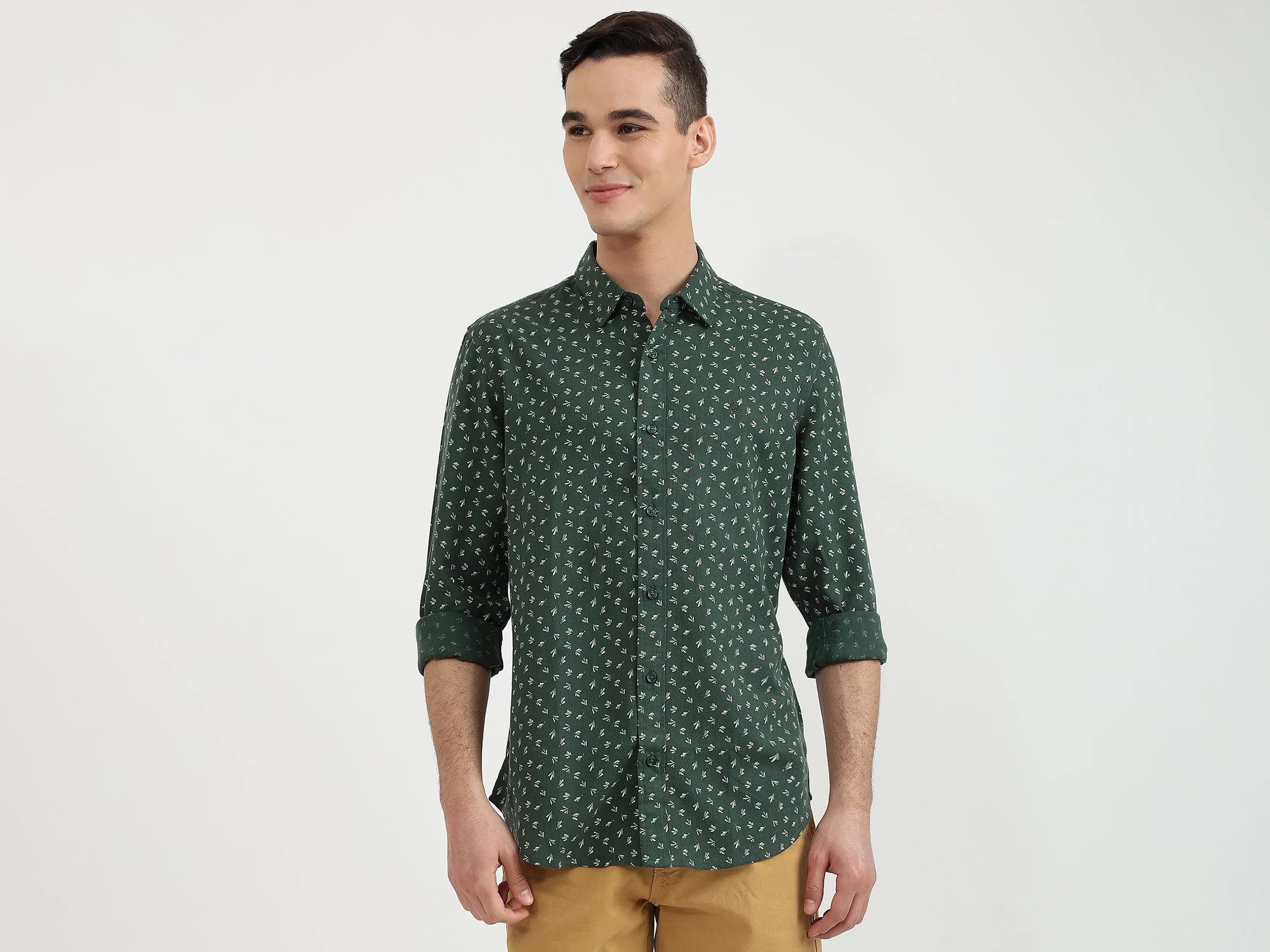Mens Slim Fit Printed Shirt