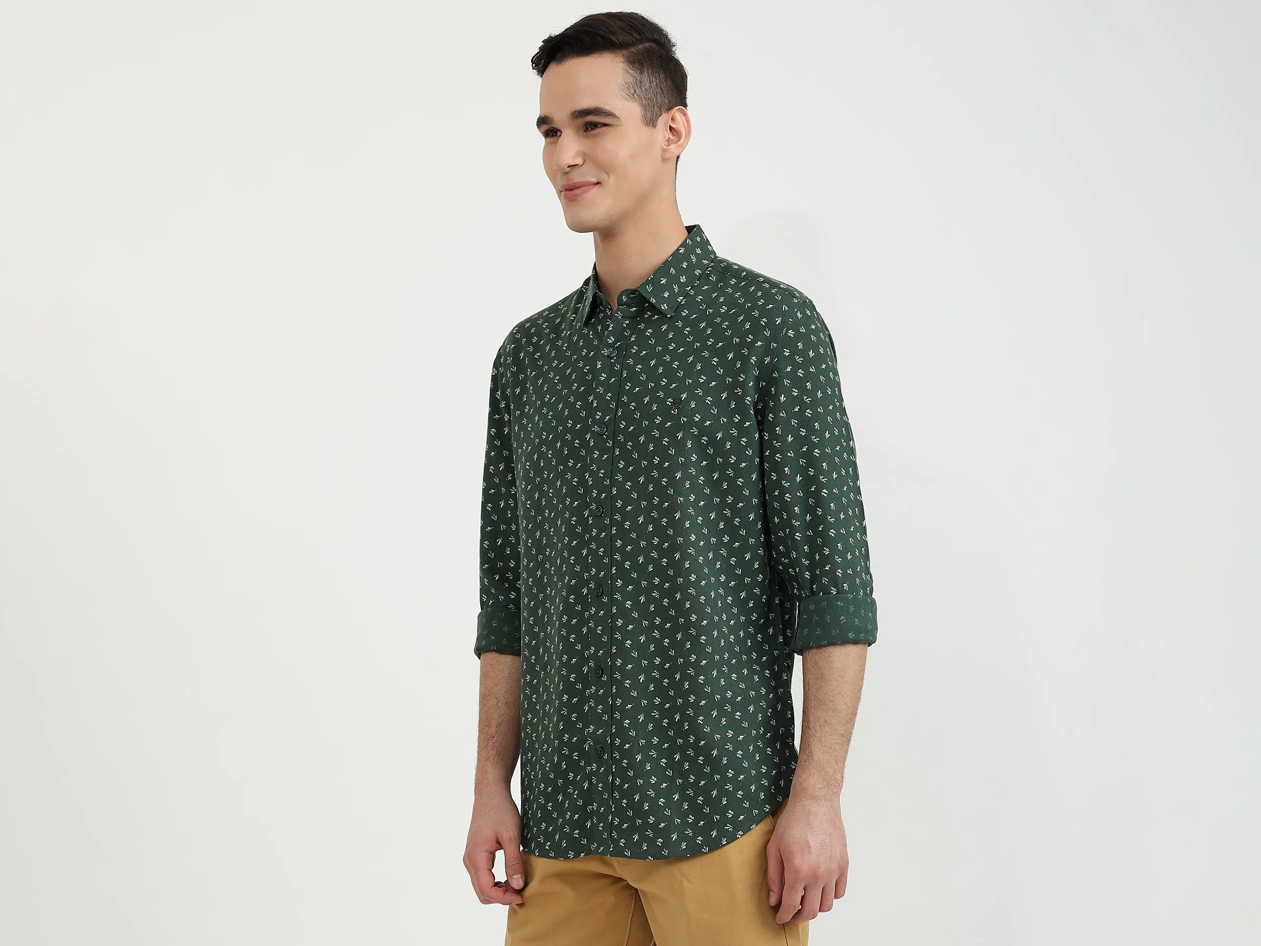 Mens Slim Fit Printed Shirt