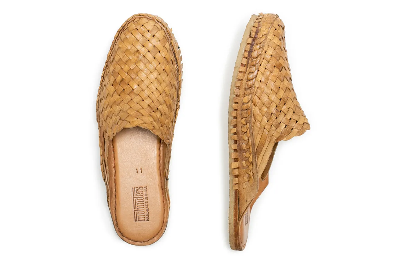 Men's Woven City Slide in Honey   No Stripes