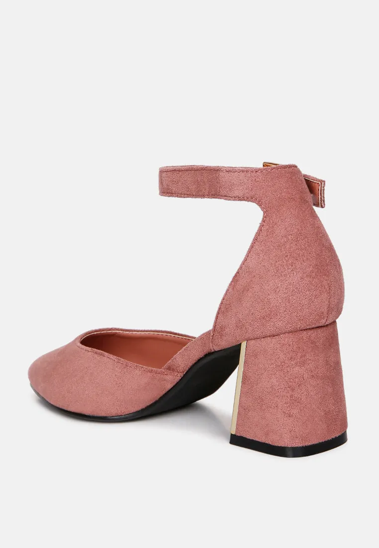 Metallic Accent Angle Heeled Sandals By MODE