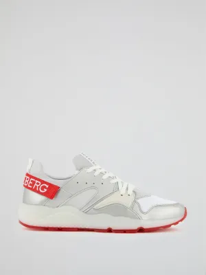 Metallic Contrast Sole Sneakers