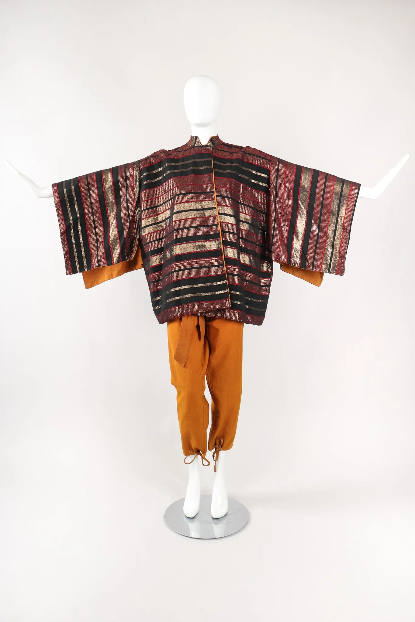 Metallic Kimono Jacket & Pant Lounge Set