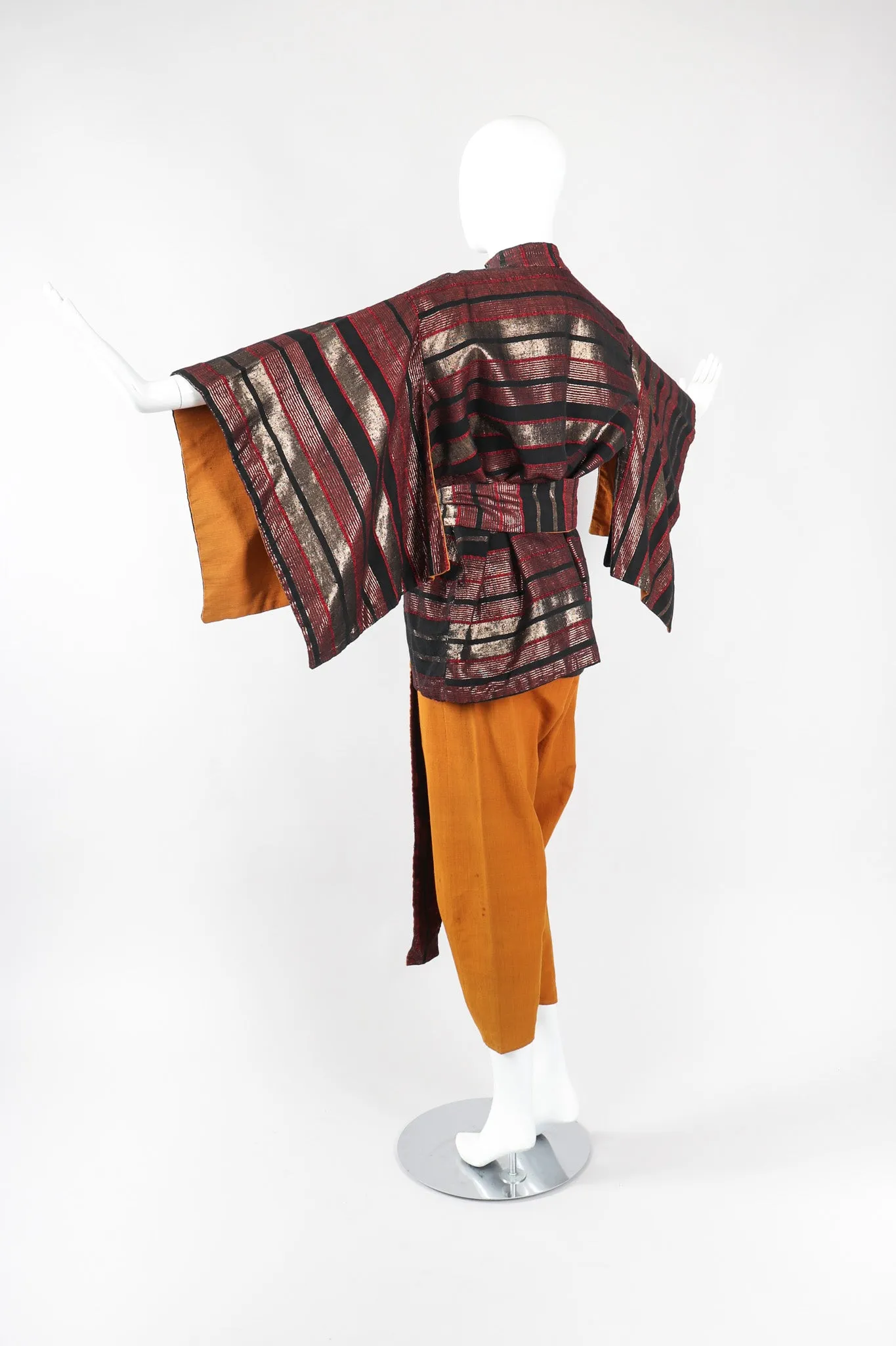 Metallic Kimono Jacket & Pant Lounge Set