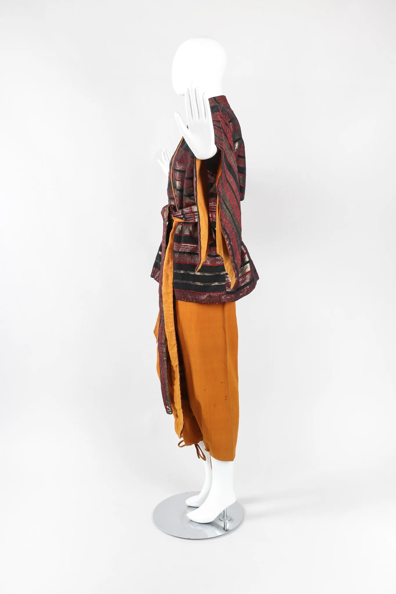 Metallic Kimono Jacket & Pant Lounge Set