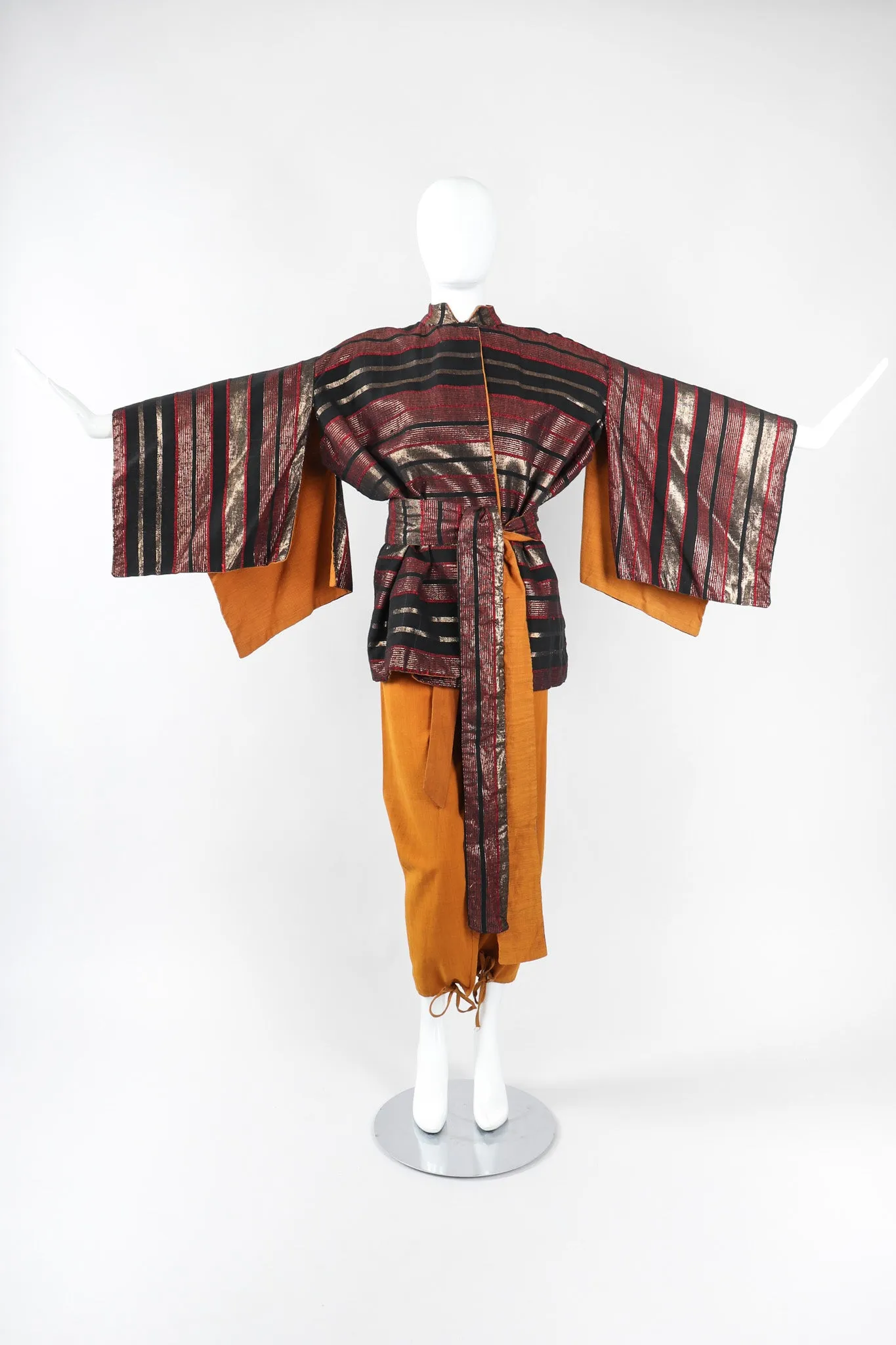 Metallic Kimono Jacket & Pant Lounge Set
