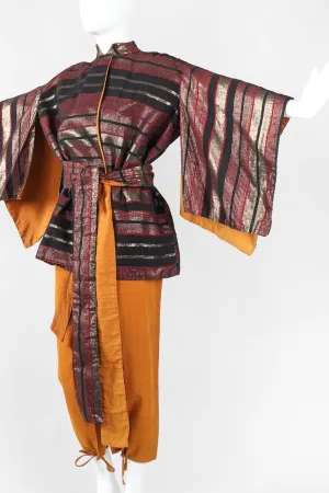 Metallic Kimono Jacket & Pant Lounge Set