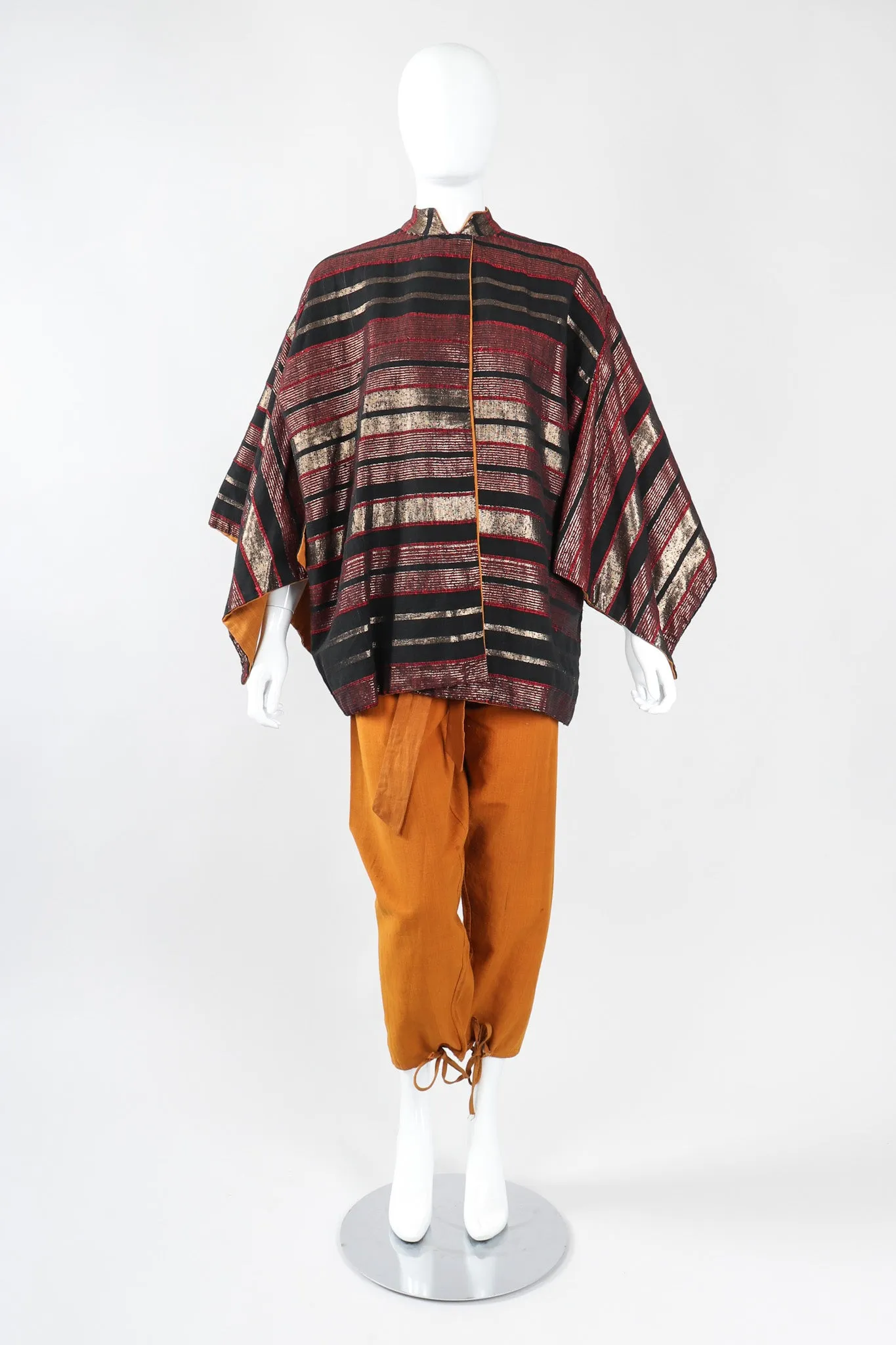 Metallic Kimono Jacket & Pant Lounge Set