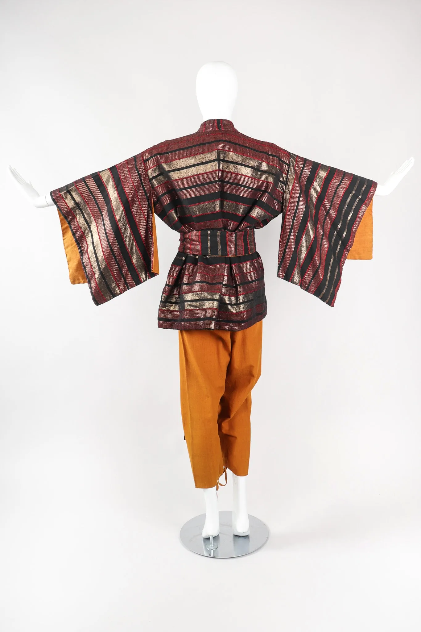 Metallic Kimono Jacket & Pant Lounge Set
