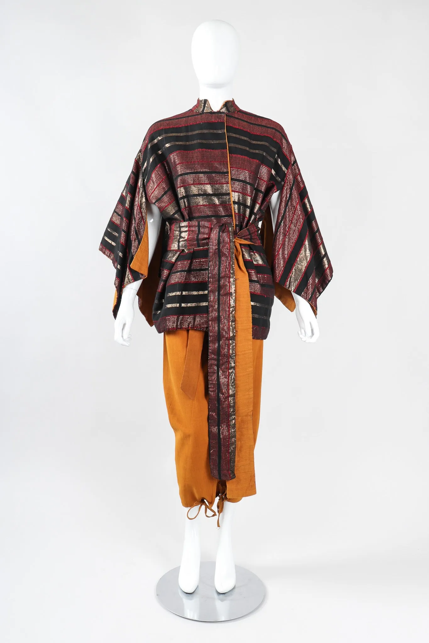 Metallic Kimono Jacket & Pant Lounge Set