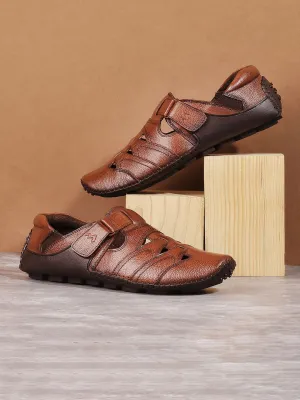 Metro Men Leather Fisherman Sandals
