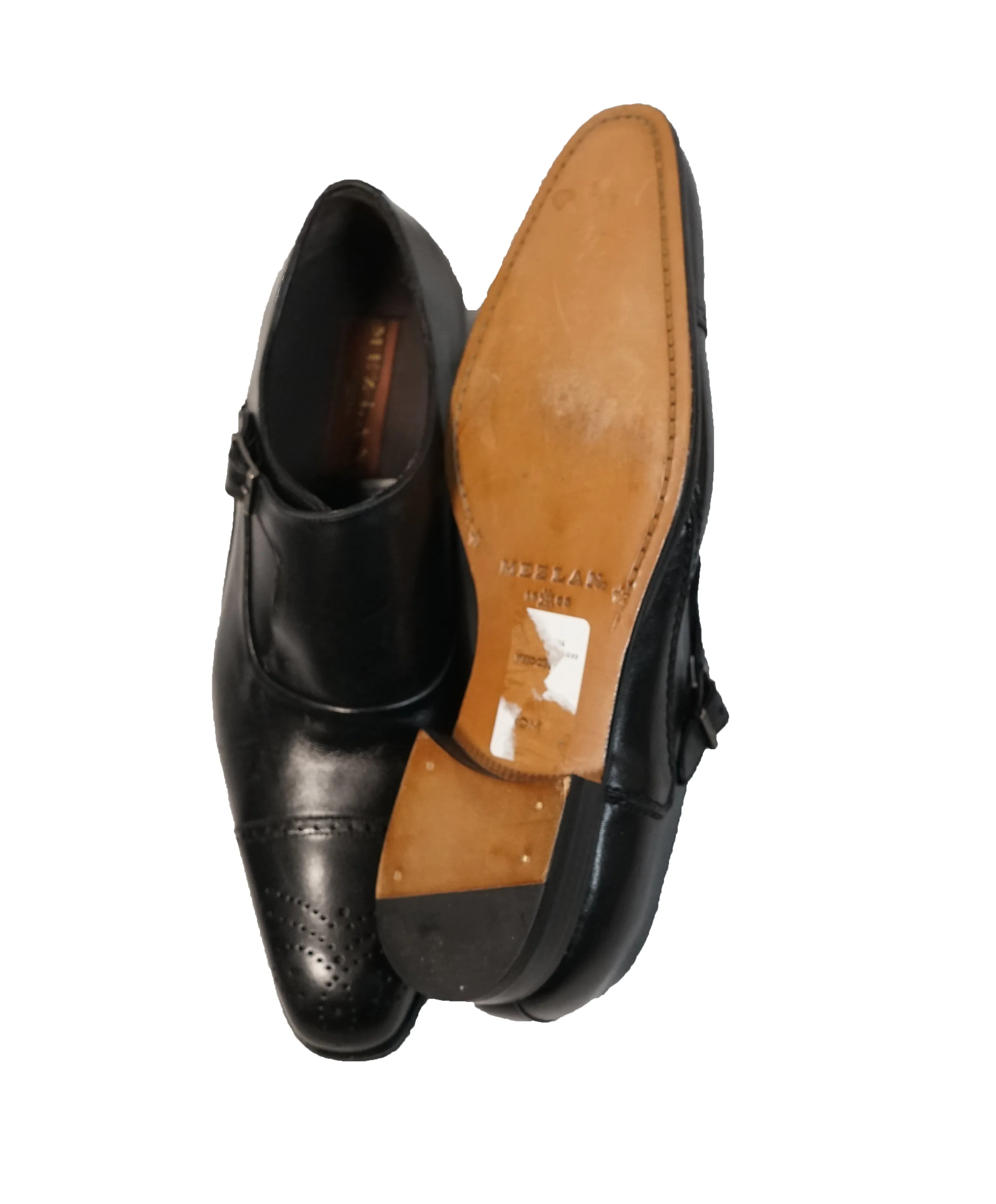 MEZLAN - Single Cutaway Monk Strap Loafers- 10