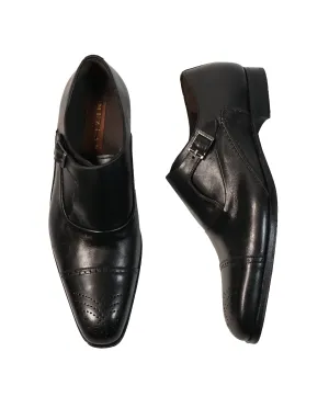 MEZLAN - Single Cutaway Monk Strap Loafers- 10