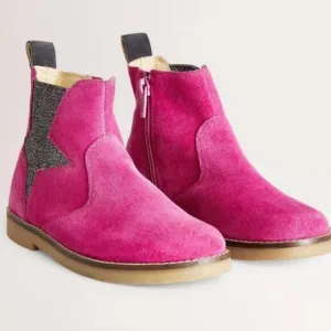 Mini boden Footwear Hot Pink Star Girls Boden Chelsea Boots size3 EU35/US3 NEW.